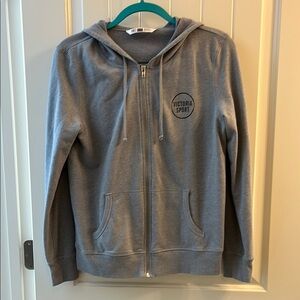 Victoria’s Secret Sport gray zip up  Hoodie.